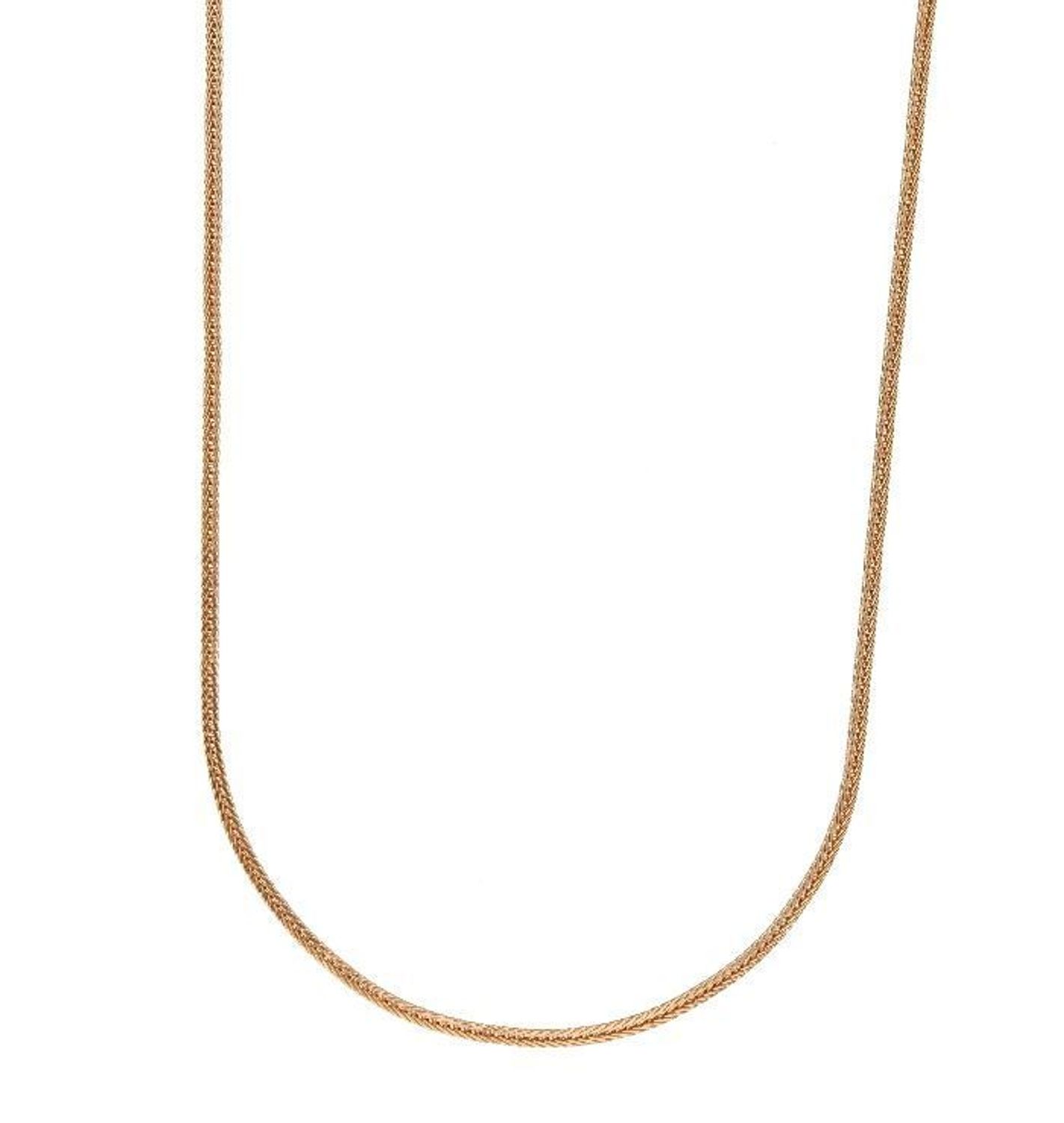 Srebrny łańcuszek lisi ogon 1,2mm pozłacany DIA-LAN-2402-925 1,2mm. Efektowny splot, który przez swoją uniwersalną strukturę jest idealną bazą do rozmaitych wisiorków oraz dodatków. Idealny na prezent (2).jpg